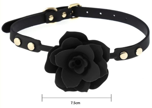 Bâillon Flower Gag Noir – Image 2