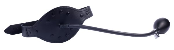 Bâillon gonflable en cuir avec Boule – Image 5
