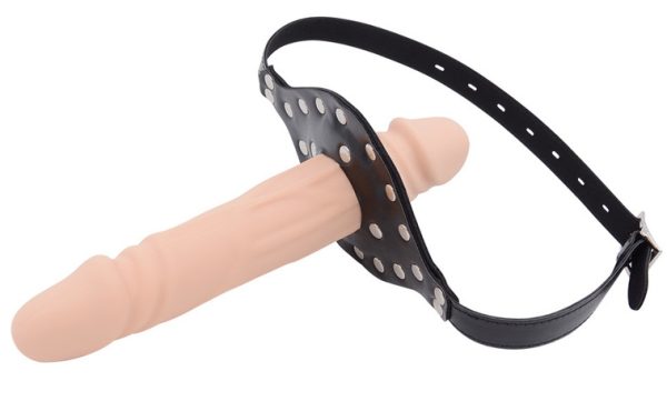 Bâillon Pénis Double Cock M 13 x 3.3cm – Image 2