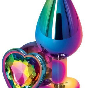 Bijou anal Heart Rainbow M 7 x 3.5cm