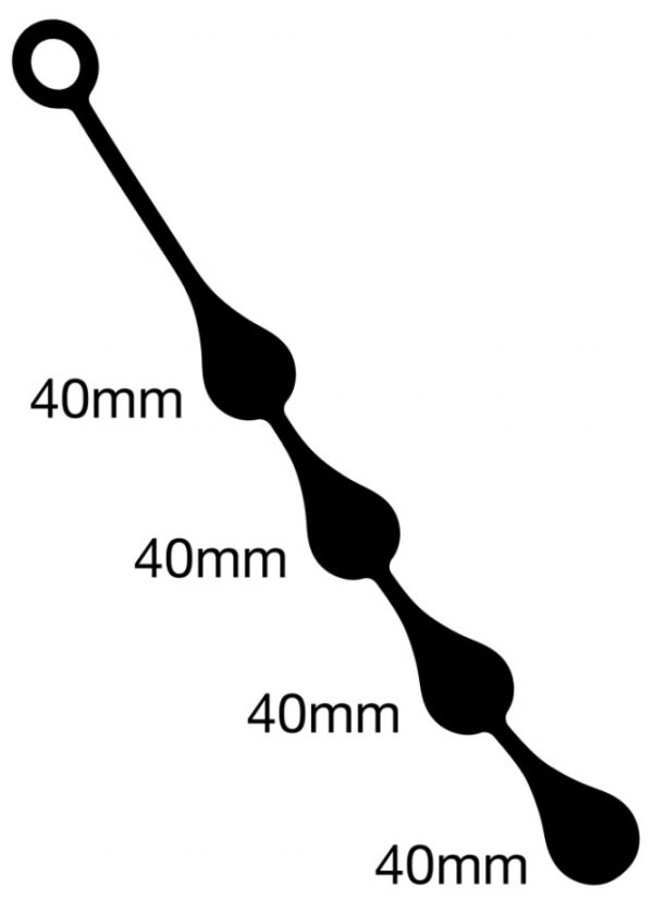 Boules anales Silicone Drops M 40 x 4 cm – Image 3