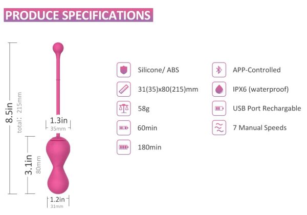 Boules de geisha connectées Kegel Master 8 x 3.4 cm – Image 10