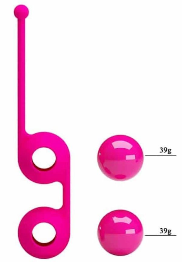 Boules de Geisha Tighten Up III Pretty Love 8.5 x 3.4cm Rose – Image 3