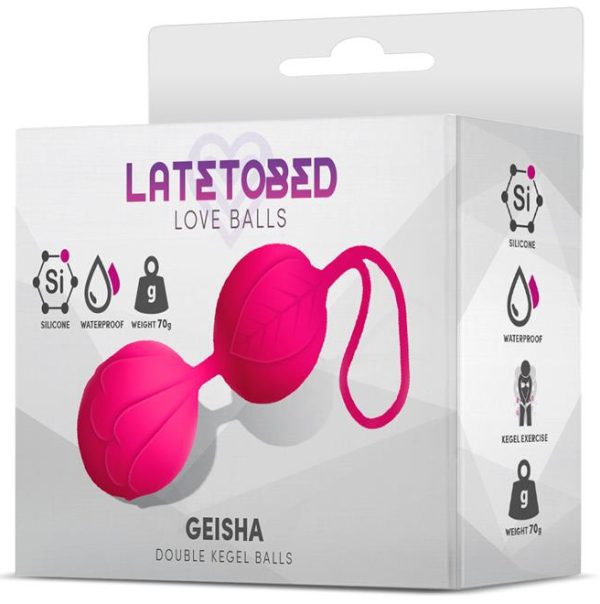 Boules Geisha 9 x 3.5cm - Poids 70gr Rose – Image 2
