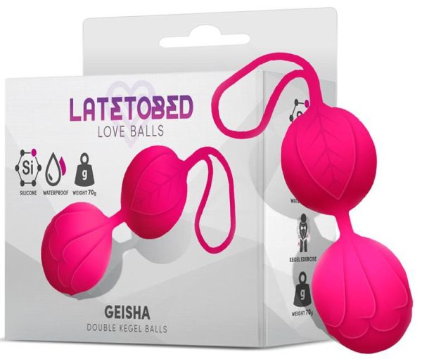 Boules Geisha 9 x 3.5cm - Poids 70gr Rose – Image 3