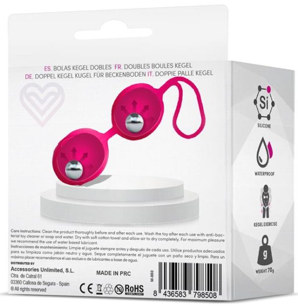 Boules Geisha 9 x 3.5cm - Poids 70gr Rose – Image 4