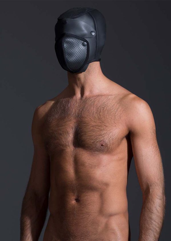 Cagoule Neo Bondage Néoprène noire – Image 4