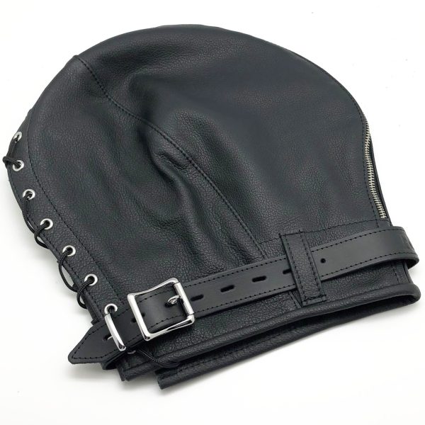 Cagoule sensorielle en cuir No Sensor Noir – Image 6