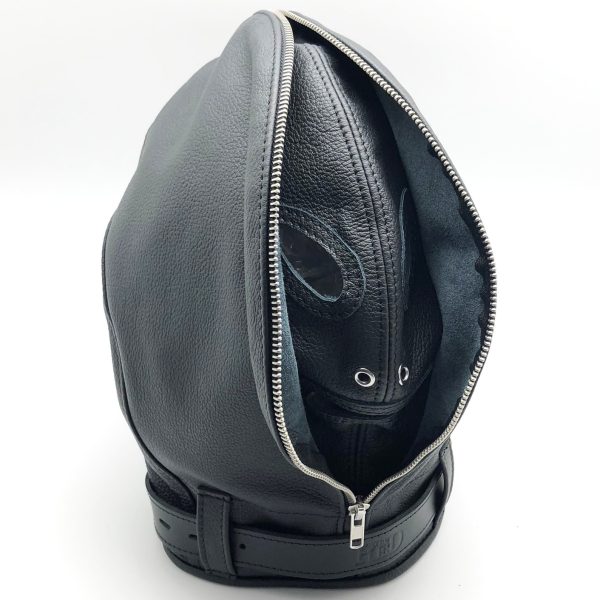 Cagoule sensorielle en cuir No Sensor Noir – Image 9