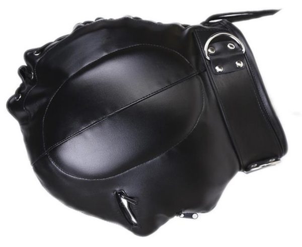 Cagoule Thicker Ear Simili noir – Image 6