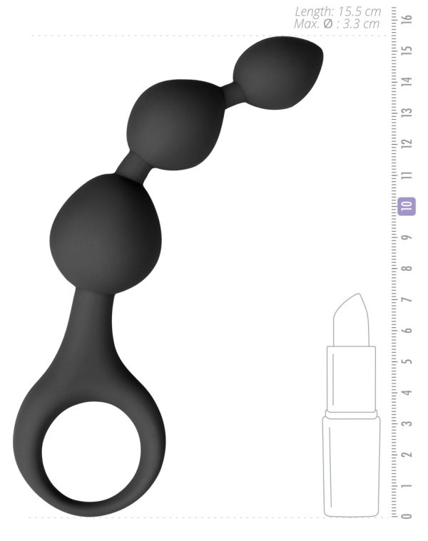 Chapelet anal Triple Teaser 11 x 3 cm – Image 5