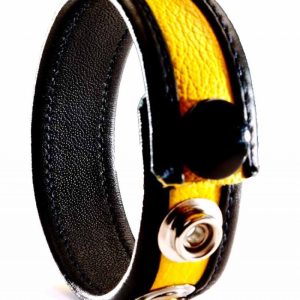 Cockring Cuir Jaune