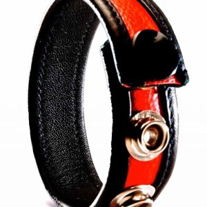 Cockring Cuir Rouge