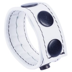 Cockring en cuir Cocky Blanc