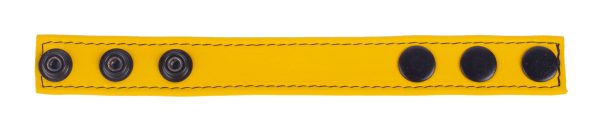 Cockring en cuir Cocky Jaune – Image 3