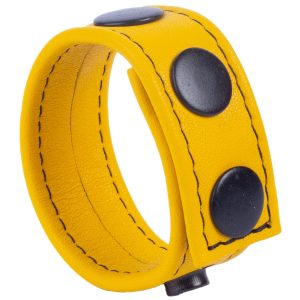 Cockring en cuir Cocky Jaune