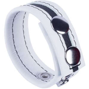 Cockring en cuir Tippy Blanc