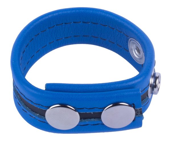 Cockring en cuir Tippy Bleu – Image 2