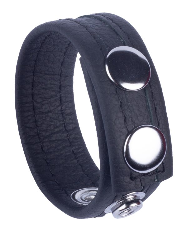 Cockring en cuir Tippy Noir