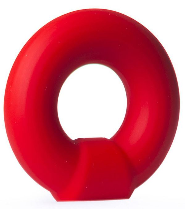 Cockring en silicone Knob rouge – Image 2