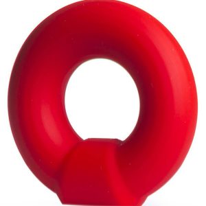 Cockring en silicone Knob rouge