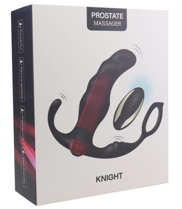 Cockring et plug vibrant Knight 10 x 3.5cm – Image 10