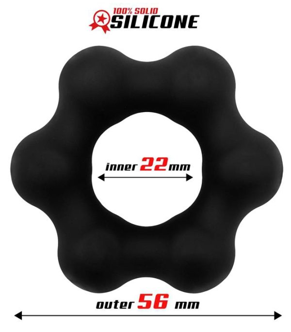 Cockring silicone Star Round 22mm – Image 3