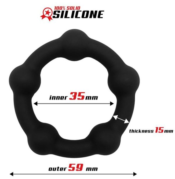 Cockring silicone Wake Up 35mm Noir – Image 3