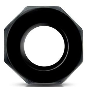Cockring souple Polygon Noir