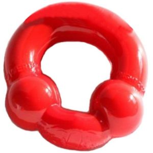Cockring Two Balls Rouge