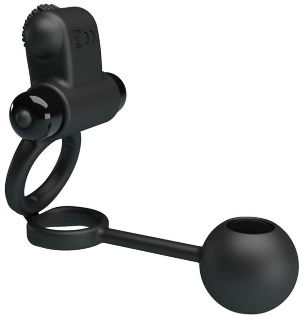 Cockring vibrant avec boule RingBall 10 vibrations – Image 3
