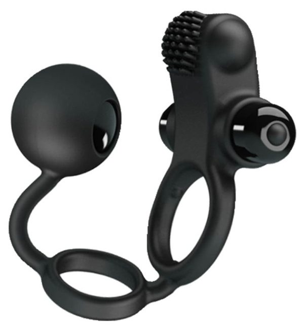 Cockring vibrant avec boule RingBall 10 vibrations