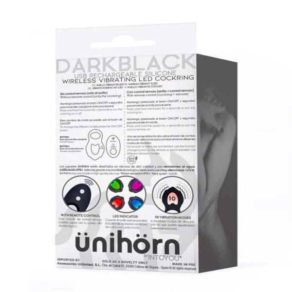 Cockring vibrant DarkBlack 10 Vibrations – Image 3
