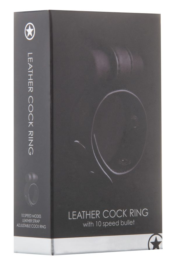 Cockring vibrant en cuir – Image 2