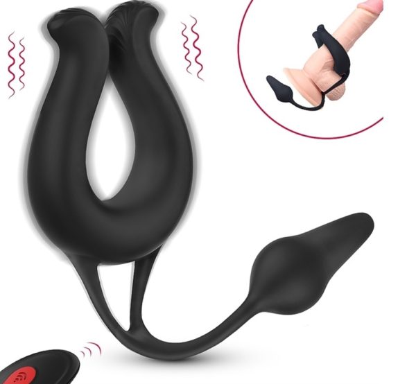 Cockring vibrant et Plug Harfe 9 Vibrations – Image 2