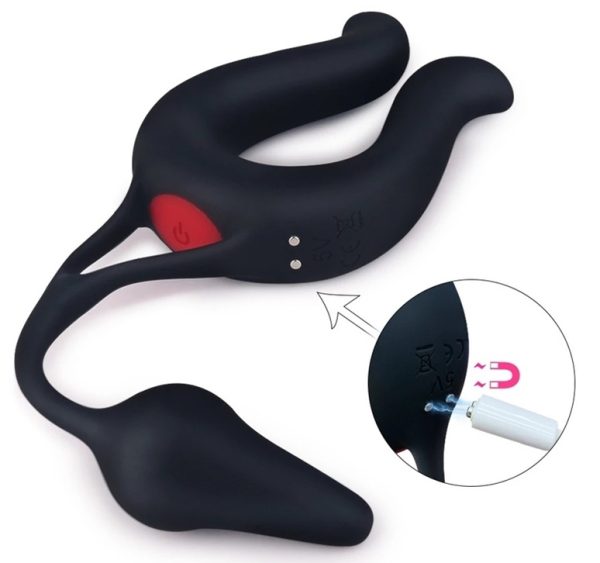 Cockring vibrant et Plug Harfe 9 Vibrations – Image 4