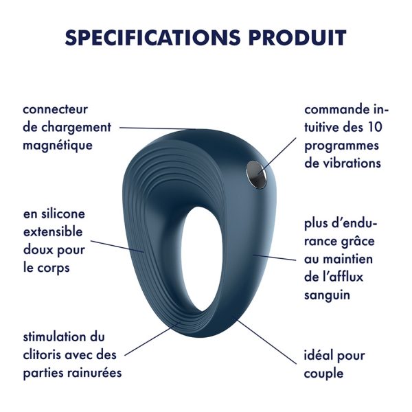 Cockring Vibrant Satisfyer Plus 2.5cm – Image 3
