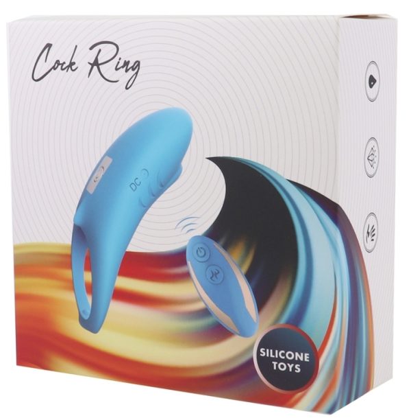 Cockring vibrant Shark 29mm Bleu – Image 2