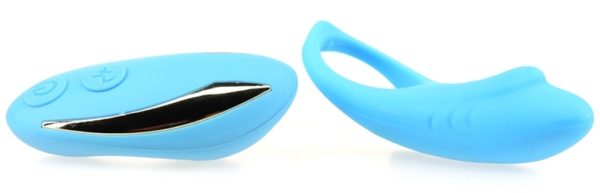 Cockring vibrant Shark 29mm Bleu – Image 4