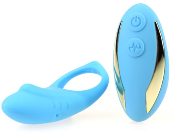 Cockring vibrant Shark 29mm Bleu – Image 6
