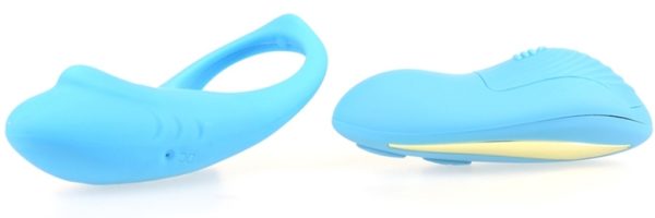 Cockring vibrant Shark 29mm Bleu – Image 7