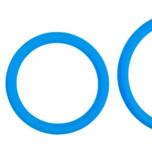 Cockrings en silicone Bleus x3