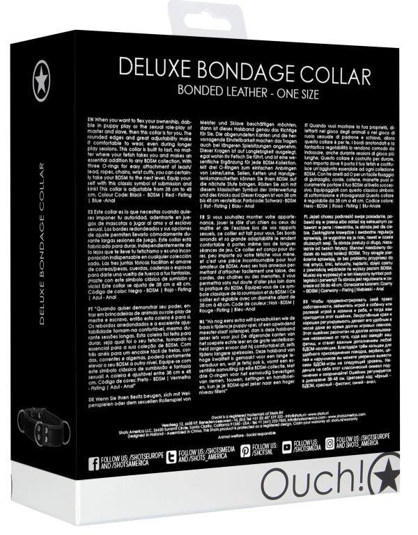 Collier Deluxe Bondage Noir – Image 5