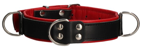 Collier Deluxe Bondage Noir-Rouge – Image 3