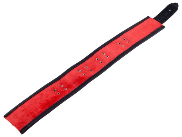 Collier en cuir 3 Anneaux D Rouge-Noir – Image 6
