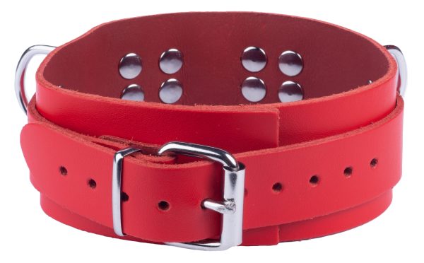 Collier en cuir Ultra Rouge – Image 3