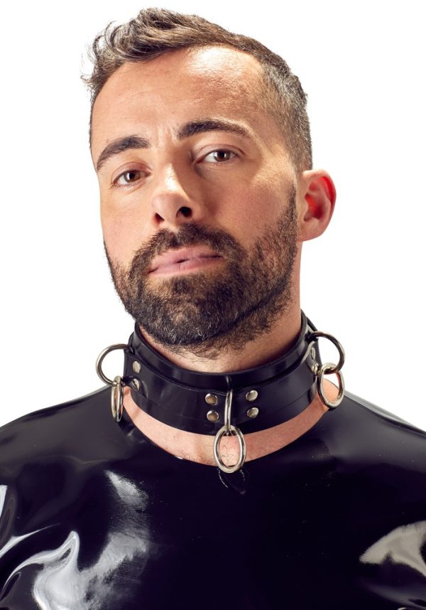 Collier en latex avec Attaches Métal – Image 4