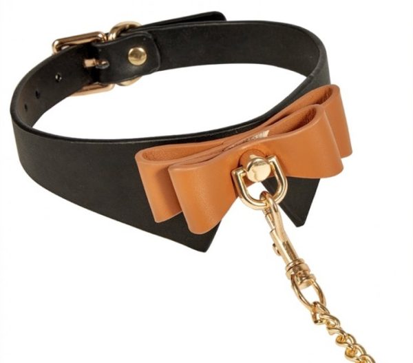 Collier et Laisse Butler Noir et Marron – Image 2