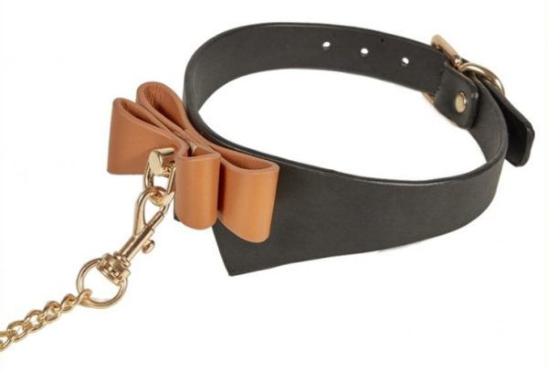 Collier et Laisse Butler Noir et Marron – Image 4