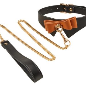 Collier et Laisse Butler Noir et Marron